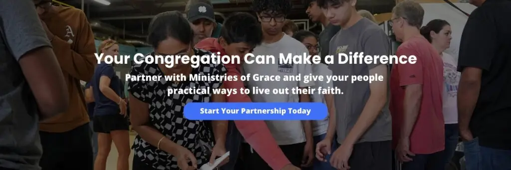 Church Partnerships CTA for Ministries of Grace.